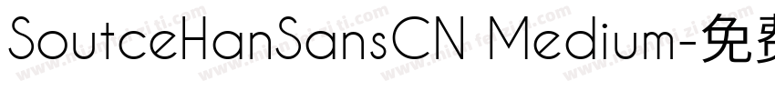 SoutceHanSansCN Medium字体转换
